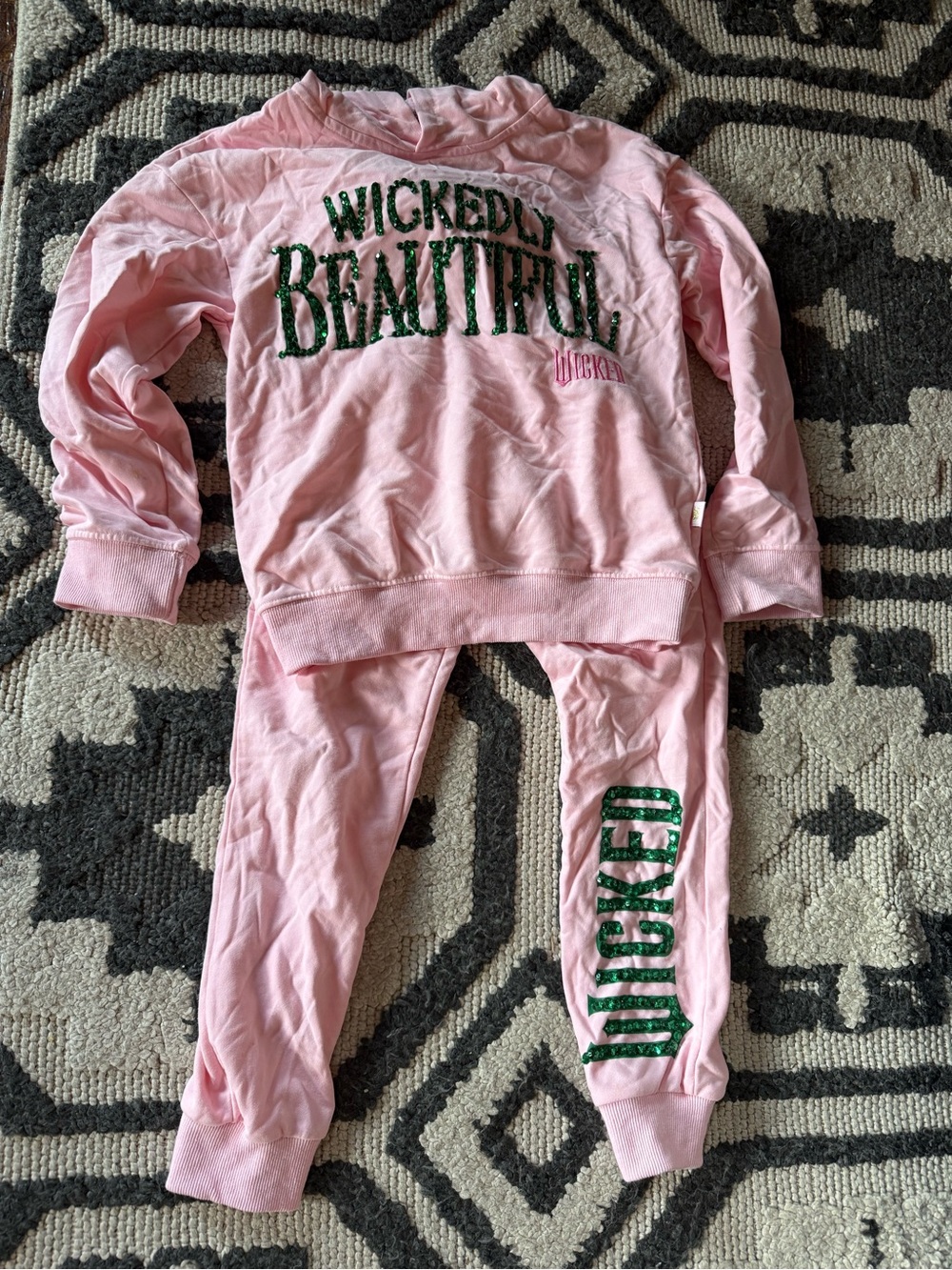 Lola + The Boys Pink "Wickedly Beautiful" Sequin Kids Matching Set